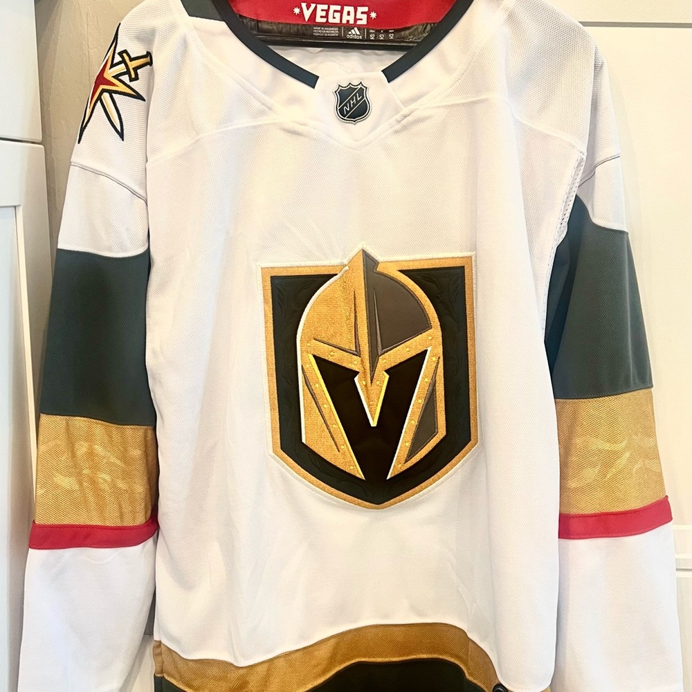 Adidas Vegas Hockey Jersey - White and Black